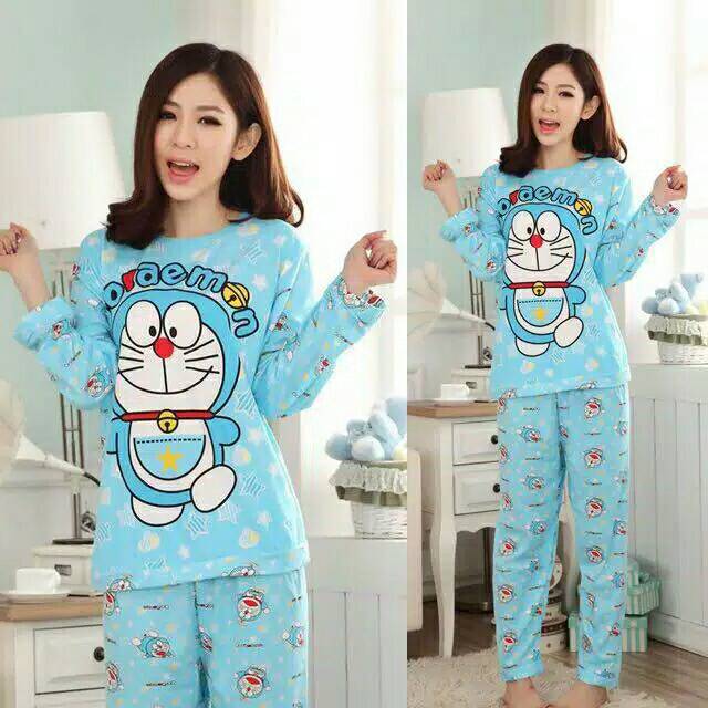 BAju PIYAMA STAR DORAEMON wanita