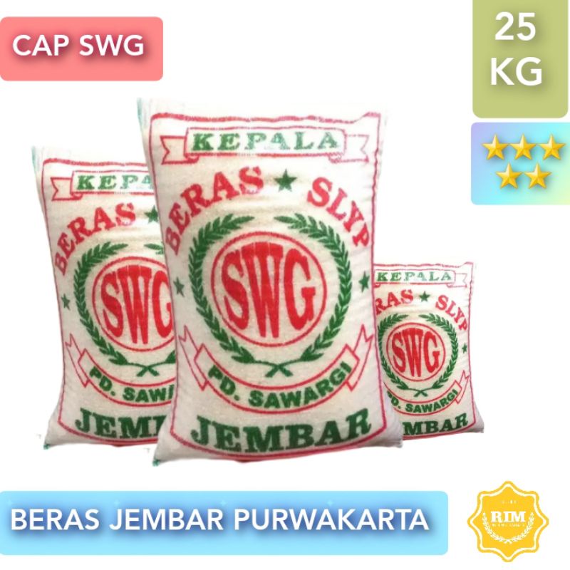 

25 KG Beras Jembar Purwakarta mekar pulen cap SWG GROSIR MURAH bandung