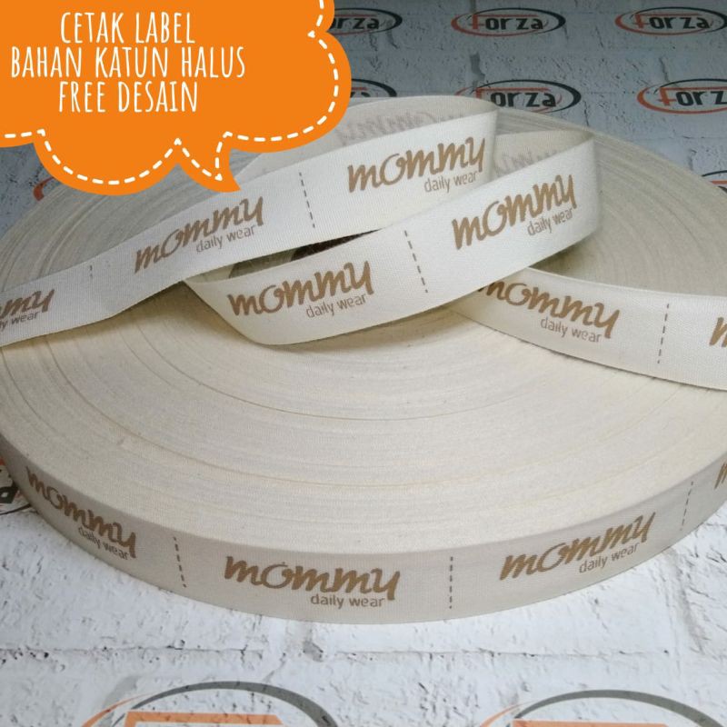 cetak Label katun / label baju / label jilbab / label pakaian / label kain / label kain / label kaos