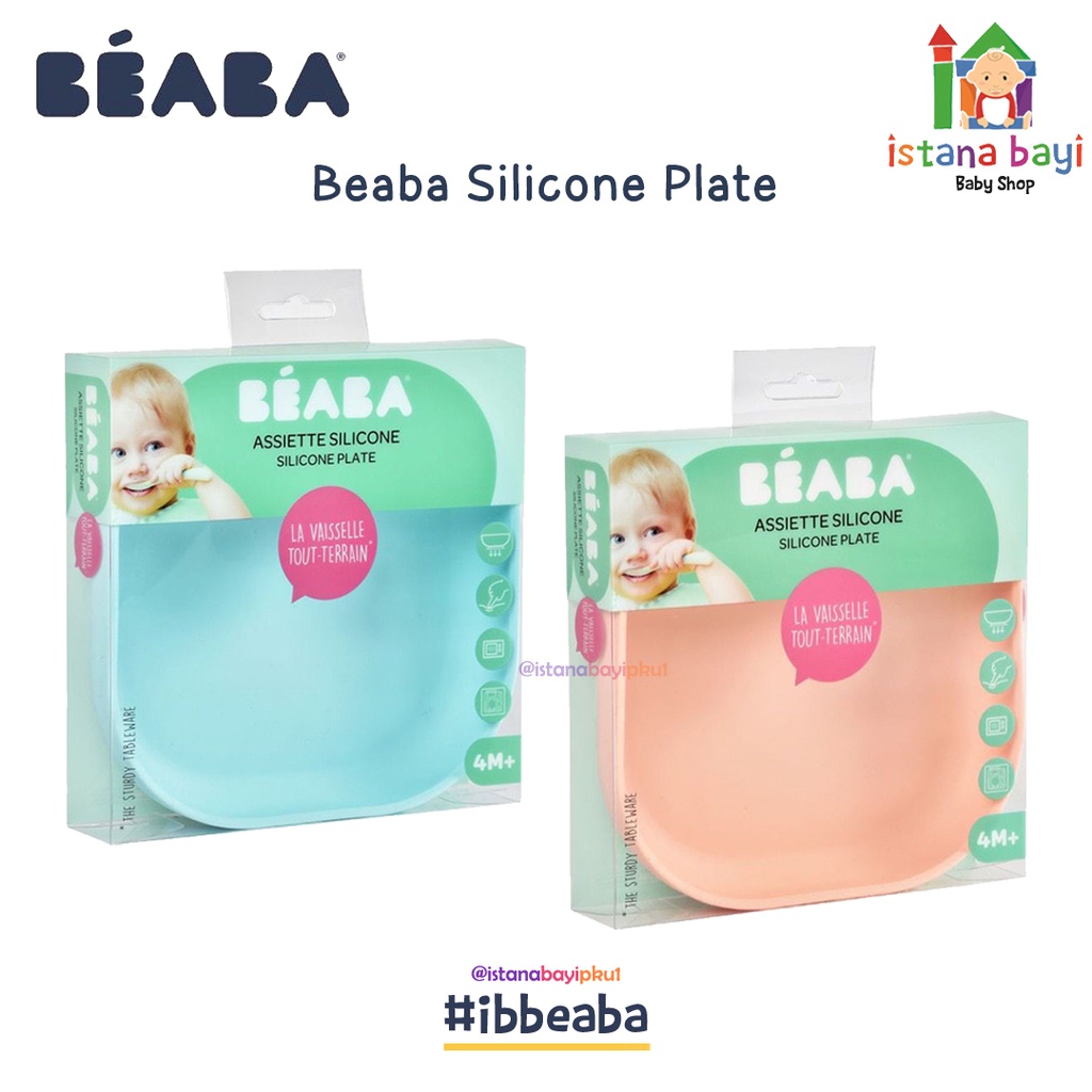 Beaba Baby Silicone Suction Plate - Piring Makan Silicon