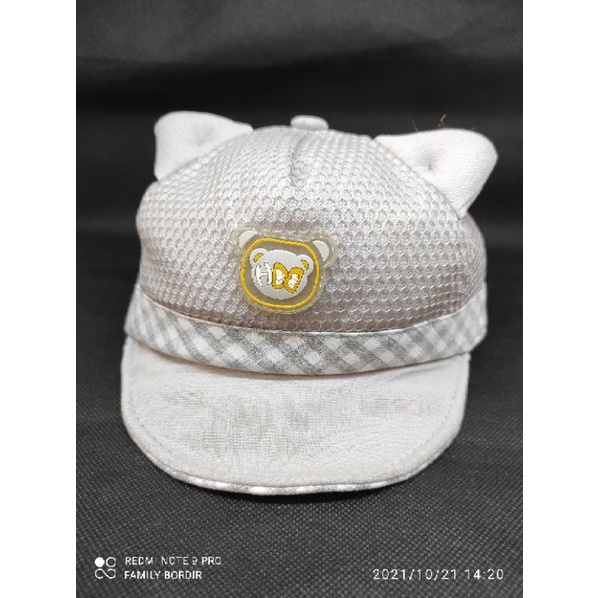 topi anak baby balita import free bordir nama