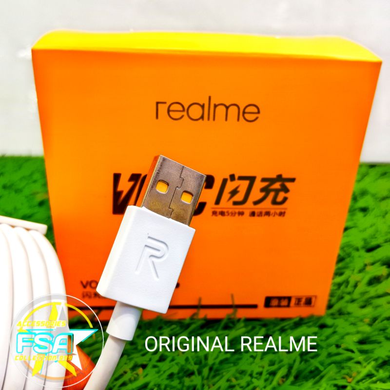 KABEL DATA REALME VOOC MICRO USB ORIGINAL SUPPORT FAST CHARGING