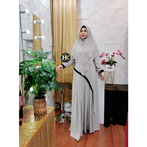 SET SYAR'I HARAPAN KELUARGA (HK) BY DERMAWAN MAWADDAH SET HIJAB