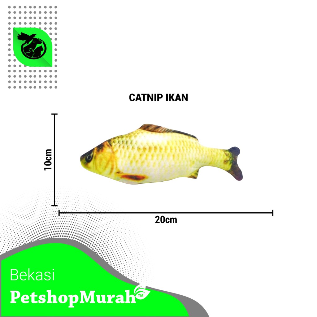 Mainan Kucing Anjing Gigitan Pet Toy Cat Nip Catnip Fish Ikan Murah