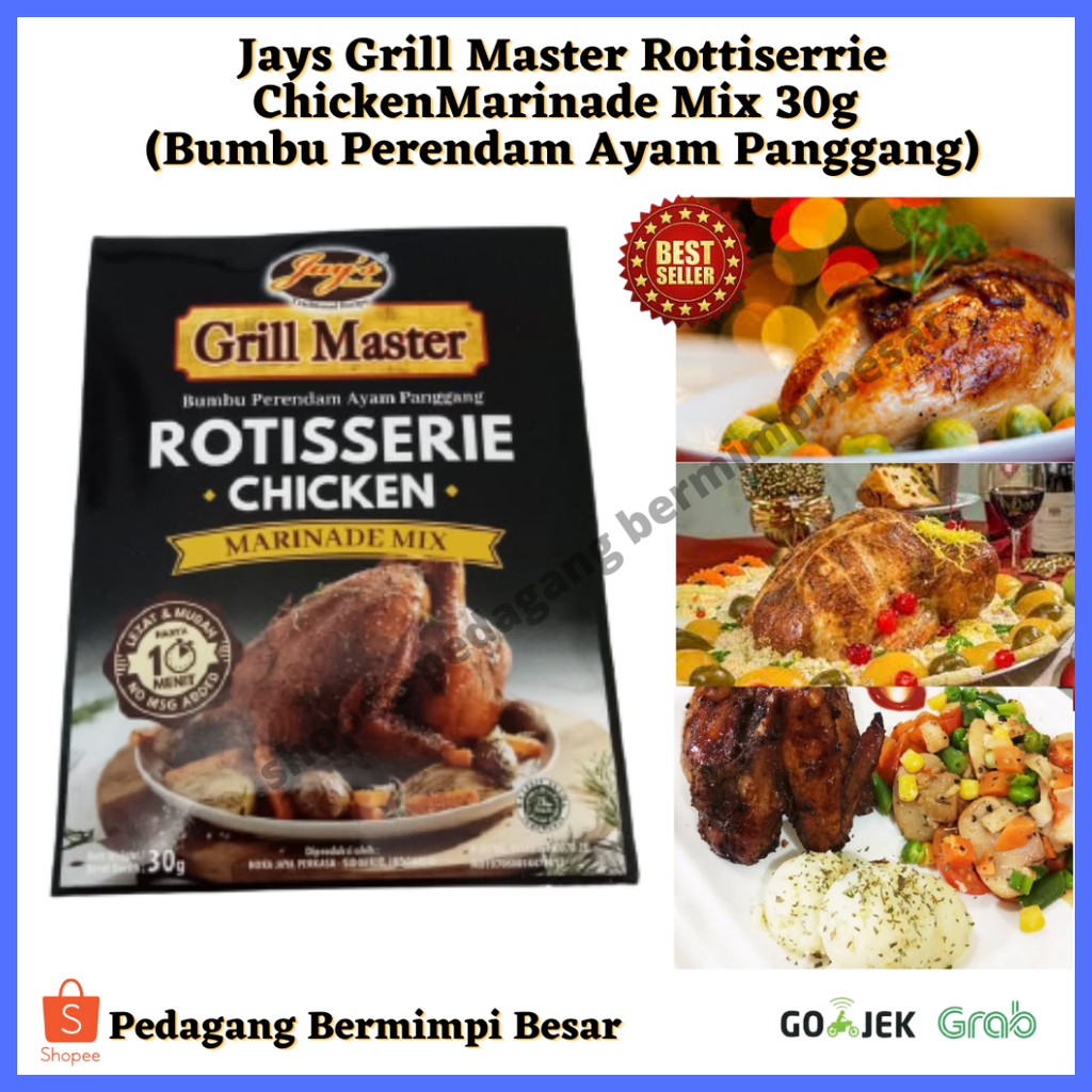 Jay`s Grill Master Rotisserie Chiken Marinade Mix 30g/ Jays/ Bumbu Daging