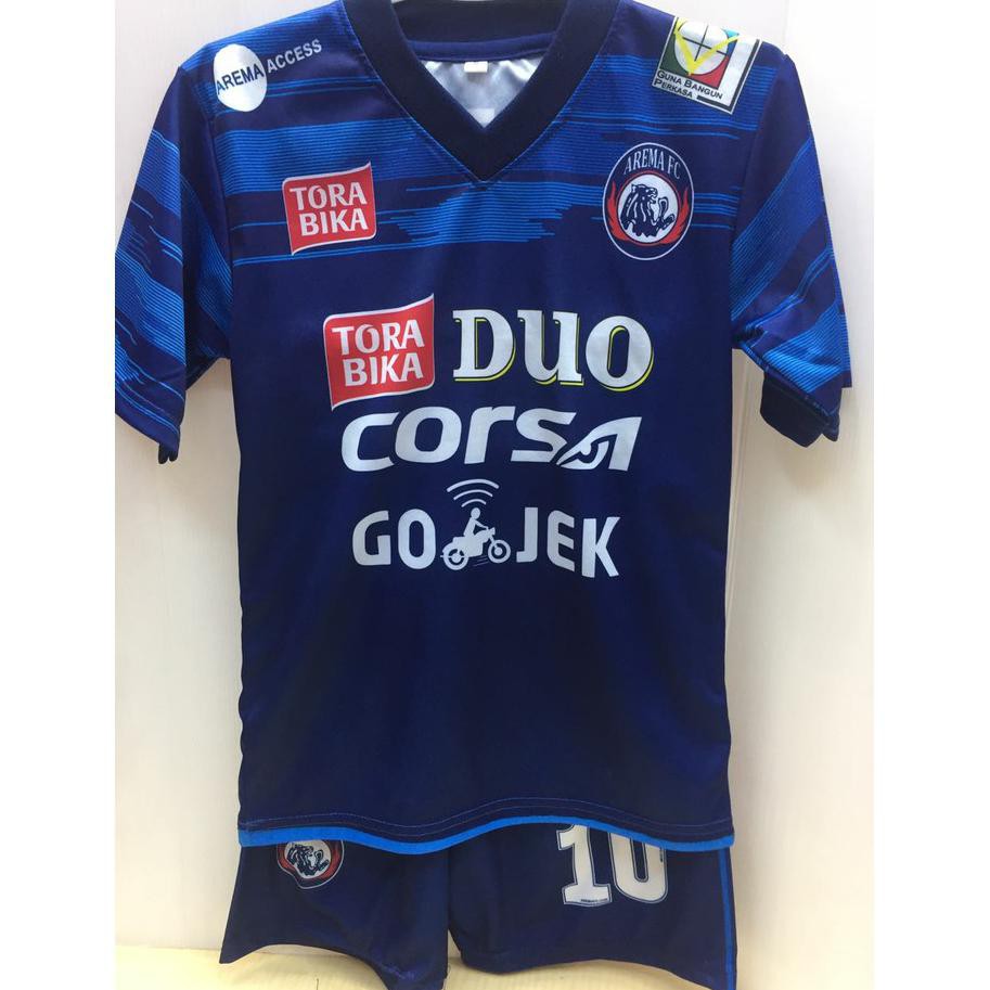 Baju Jersey Anak|                Baju Jersey stelan anak arema fc home baru 2018-2019