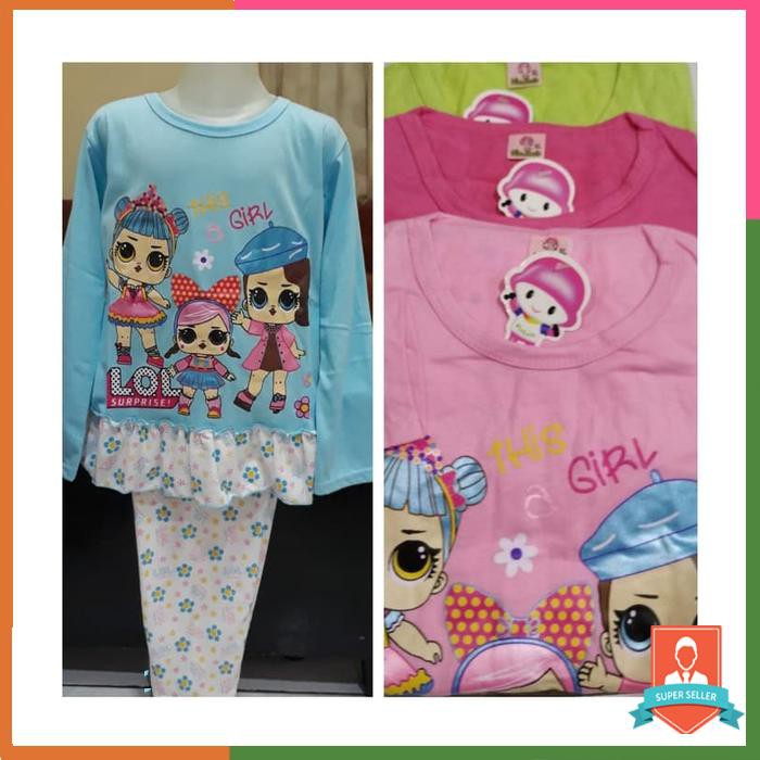 Baju tidur anak/piyama anak cewe/baju tidur lol