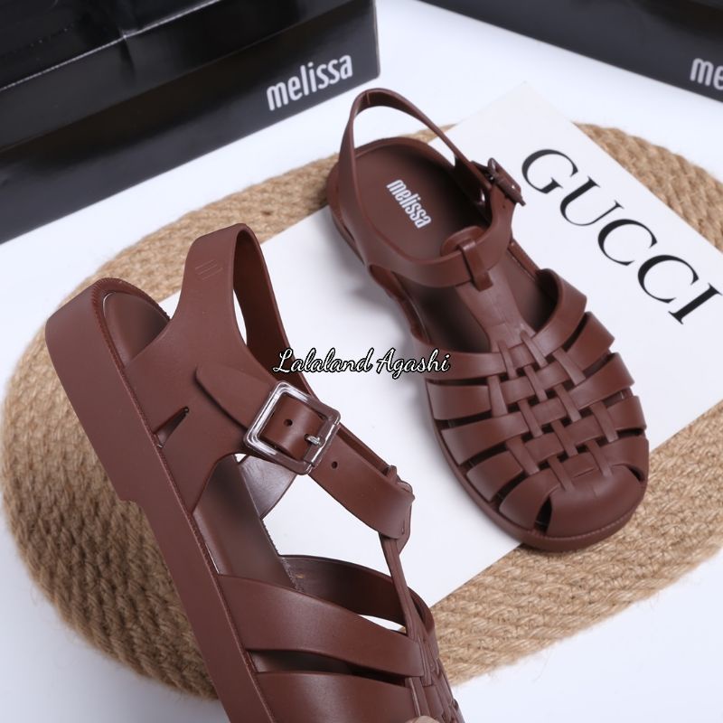 Sepatu Melissa possesion Cokelat matte/sepatu sandal jelly/sepatu melissa/sepatu jelly wanita/sandal jelly melissa/sepatu sandal wanita