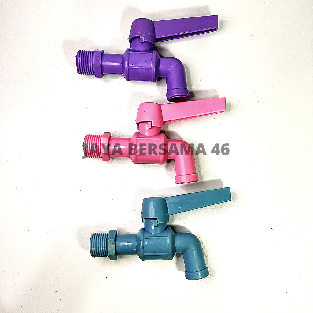 KRAN PVC STABILO LOTUS ENGKOL BALING / KRAN PLASTIK MURAH / KERAN KRAN TEMBOK PELASTIK PLASTIK STABILO WARNA BALING ENGKOL KAMAR MANDI DAPUR UKURAN 1/2 INCH