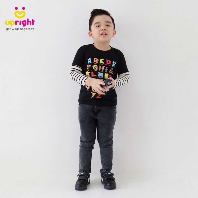 kaos Anak Longsleeve mix Boy Girl Upright