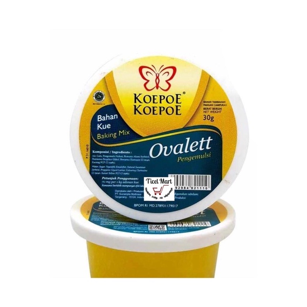 30gr | OVALET KOEPOE KOEPOE | Stabilisator adonan kue cookies bakery snack roti