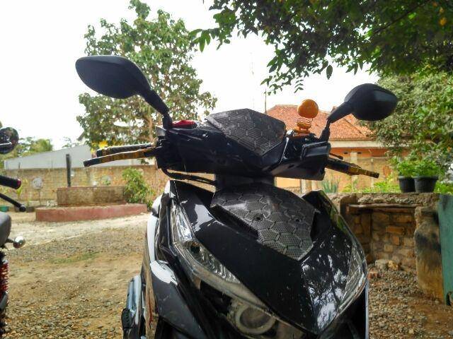 Spion clik polos hitam spion click thailand universal honda yamaha aerox nmax pcx beat mio vario nouvo xeon jupz supra vega rxking scoopy dll