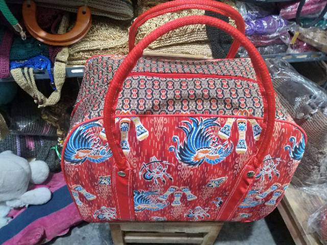 (BISA COD) TAS KOPER BAJU BAHAN BATIK UKURAN SEDANG 41x33x 25 cm - TAS LAUNDRY MURAH KHAS JOGJA