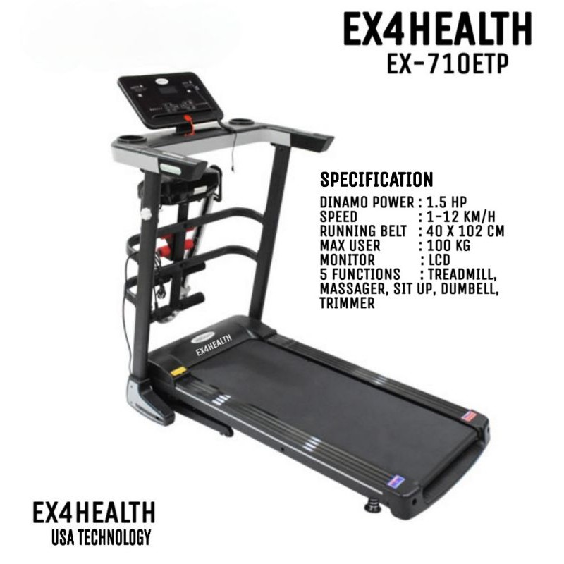 TREADMILL EX4HEALTH EX710ETP