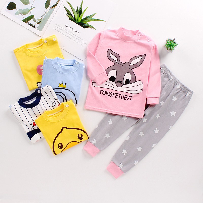 LittleAaron KIDS SUIT PANJANG H5 Setelan Anak Bahan Kaos Lengan + Celana Berkualitas Import cewek cowok NEW4