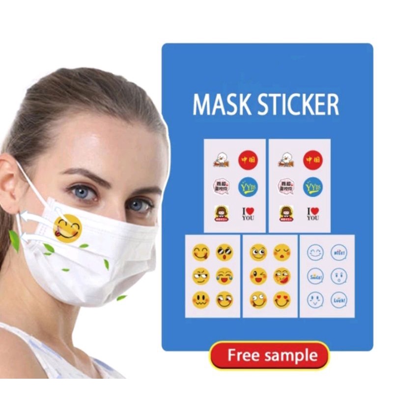 Stiker Masker Sticker Aroma Masker 16 pacth