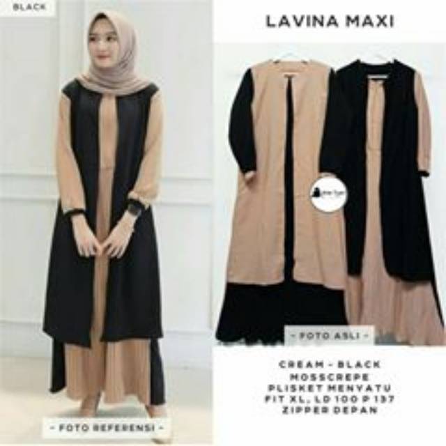 LAVINA DRESS MUSLIM-GROSIR DRESS BANDUNG