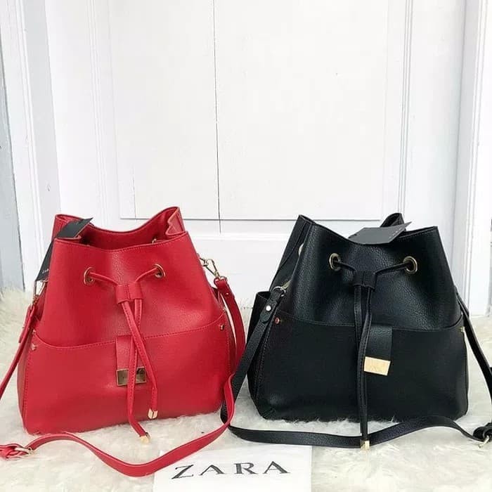 Tas Wanita Zara Bucket Ori Import Pabrik,Distributor Tas Selempang -