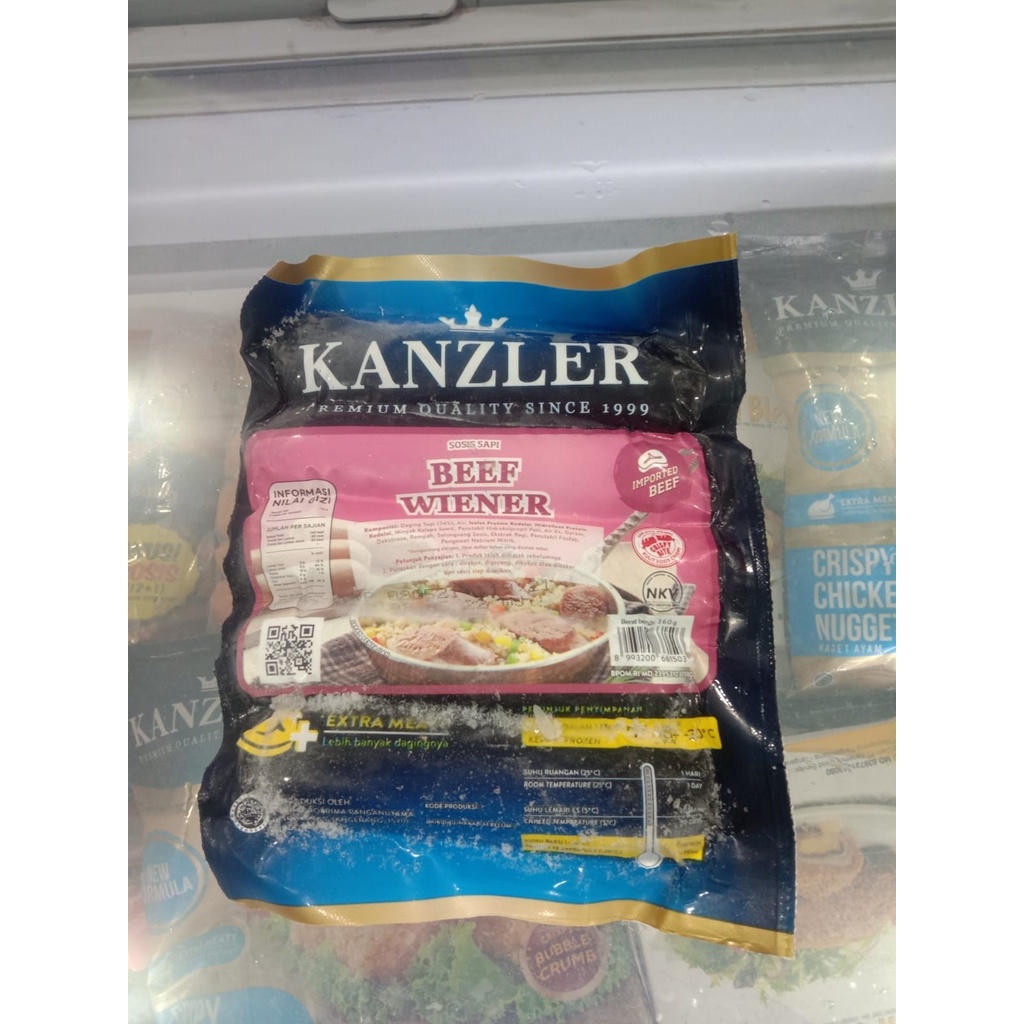 

TERLARIS!!!KANZLER BEEF WIENER 360GR