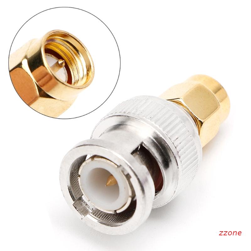 zzz SMA-BNC-JJ RF Coaxial Coax Adapter SMA Male to BNC Male Plug Straight