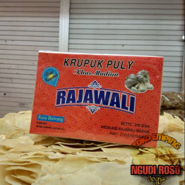 

[250gr] KRUPUK BERAS RASA BAWANG PULY RAJAWALI KHAS MADIUN