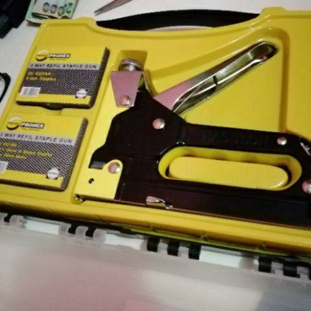 

Staples Gun Tacker PROHEX 3 in 1 / Staple Jok Tembak Hekter 3 Way