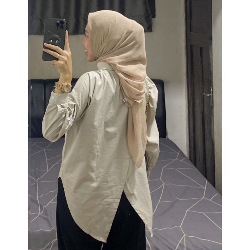 KEMEJA WANITA LINEN // KEMEJA NELKA // NELKA SHIRT