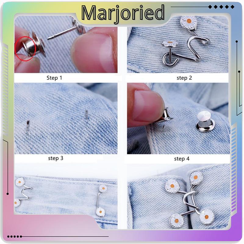 Kancing Jeans Kait Pengecil celana jeans Lingkar Pinggang Kancing Celana Jeans Adjustable Model Dilepas/Pinggang Kancing Yang Bisa Dilepas Bisa Mengurangi Lingkar-MJD