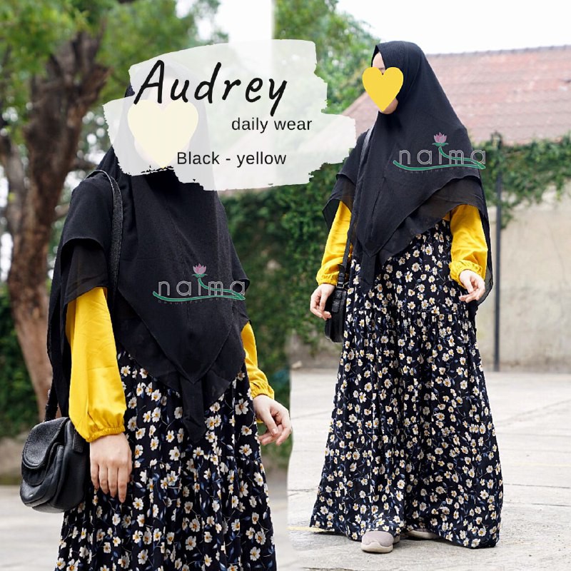 AUDREY DRESS || Gamis Daily by NAIMA