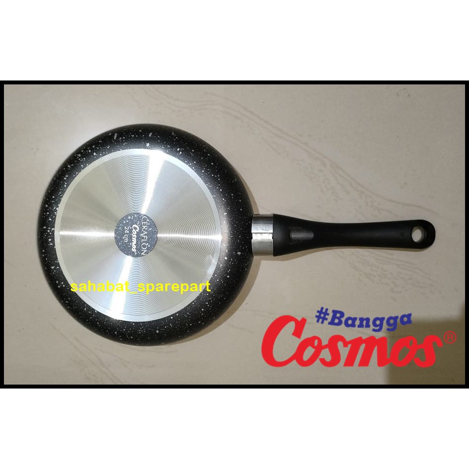 FRY PAN TEFLON PANCI PENGGORENGAN COSMOS MARBLE 24 CM ORIGINAL