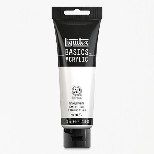 

Cat Acrylic Liquitex Basics 118ml Titanium White