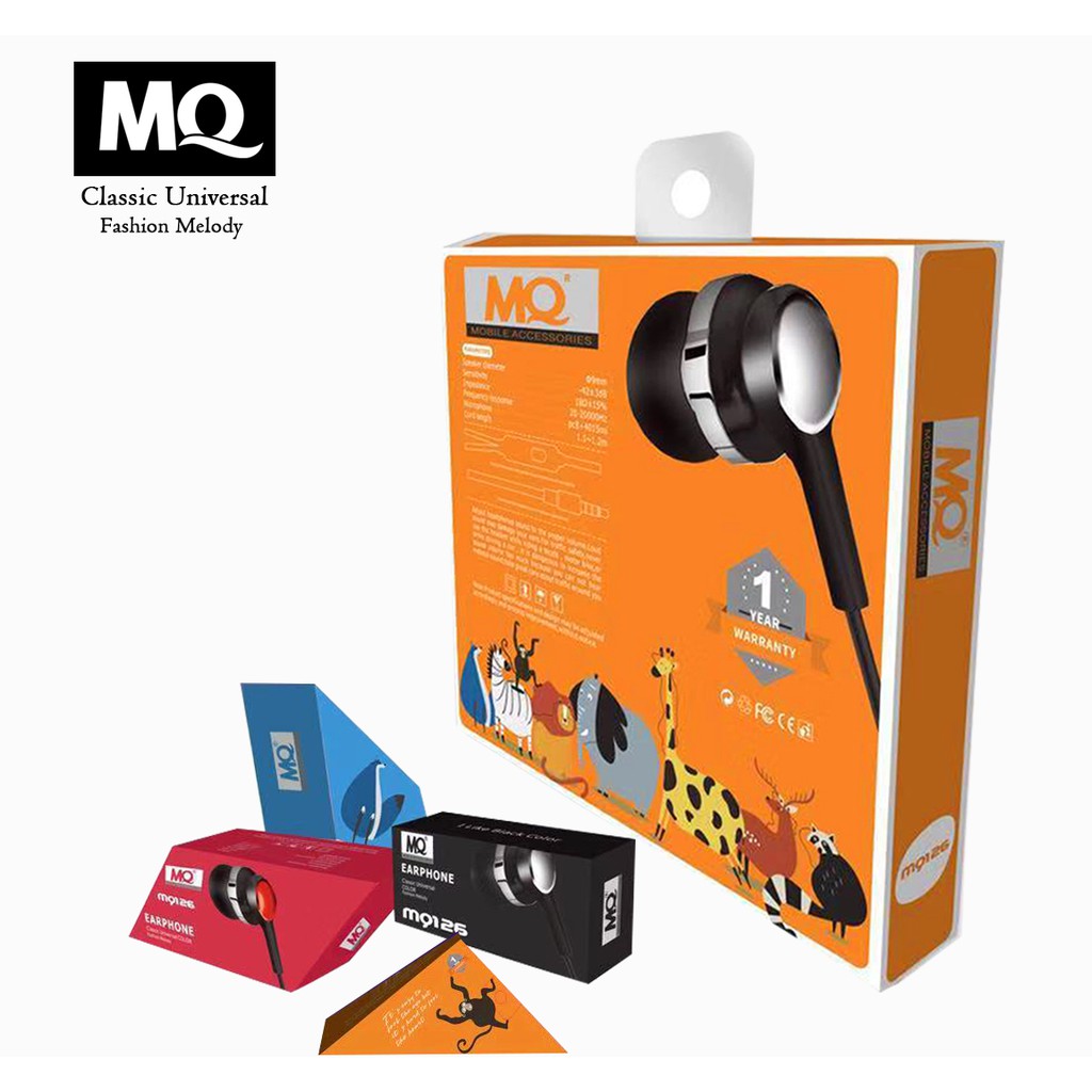 Headset handsfree Earphone MQ126 Fashion Melody Murah Big Sound