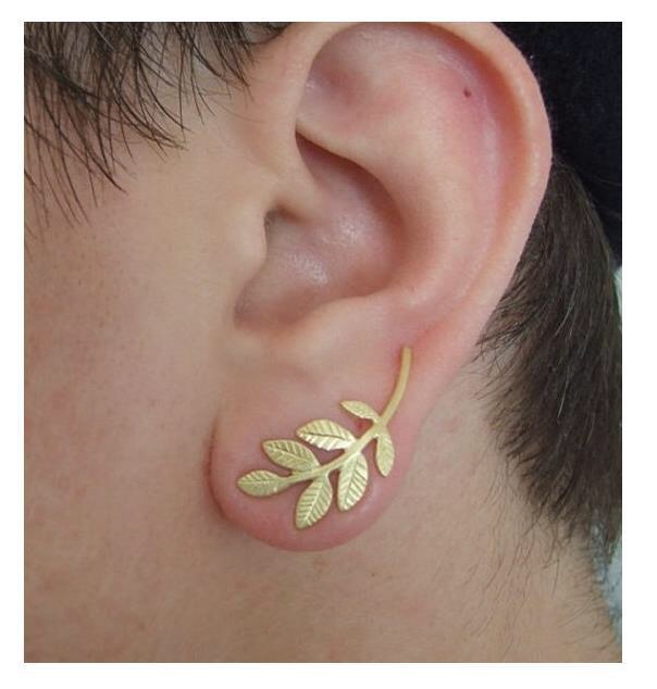 MORYMOSHI A68 Anting Tusuk Daun Fashion Wanita Korea Murah