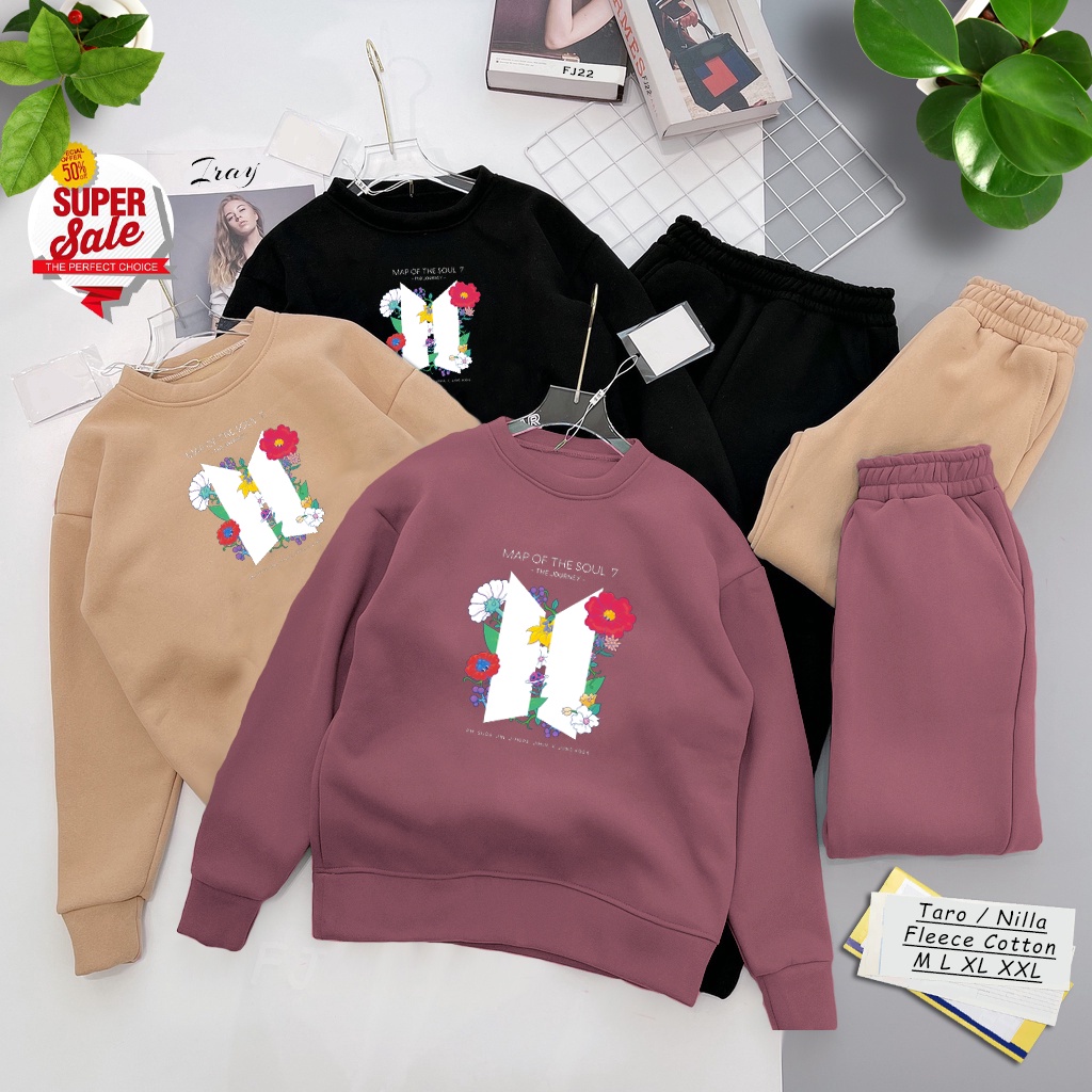 Sweater BT5 Army Flower BT21 Terbaru 2022 | Dhea Fashion