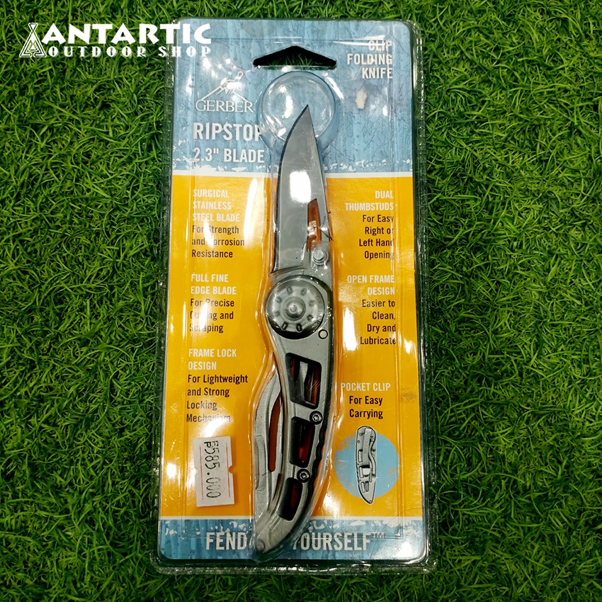 Pisau Lipat Gerber Ripstop Folding Knife 2.3" Blade Stainless Steel