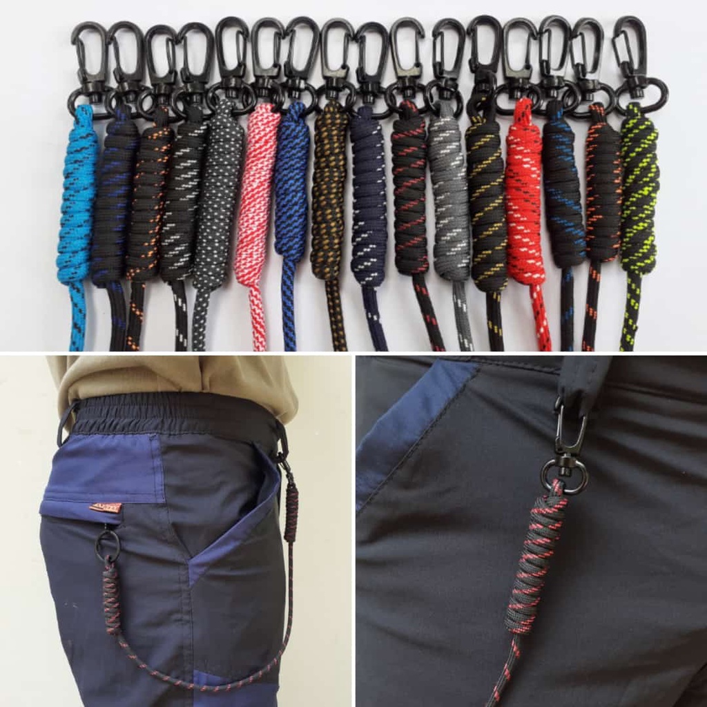 Tali dompet pria Tali Prusik Handmade