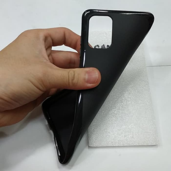 SAMSUNG A71 karet softcase silikon karet hitam mantap