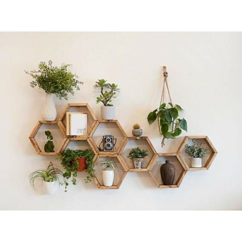 

papan kayu hexagonal