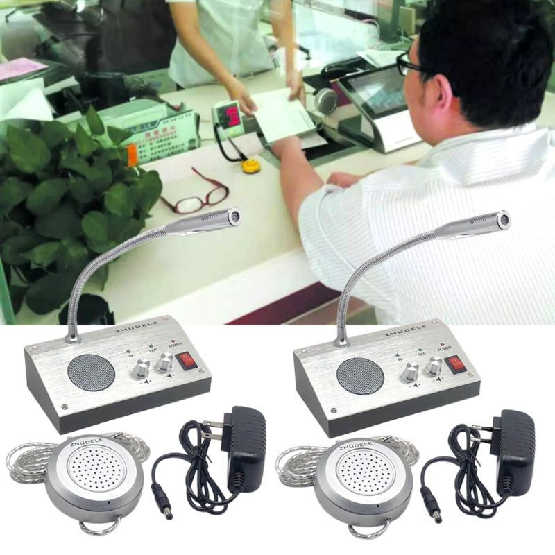 CRE  Dual Way Window-Glass  Intercom  Interphone Bank Counter Interphone Zero-touch