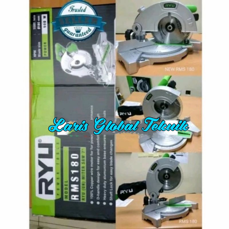 Miter saw RYU RMS180 RMS 180 Mitre Saw 7 inch Mesin Potong Alumunium
