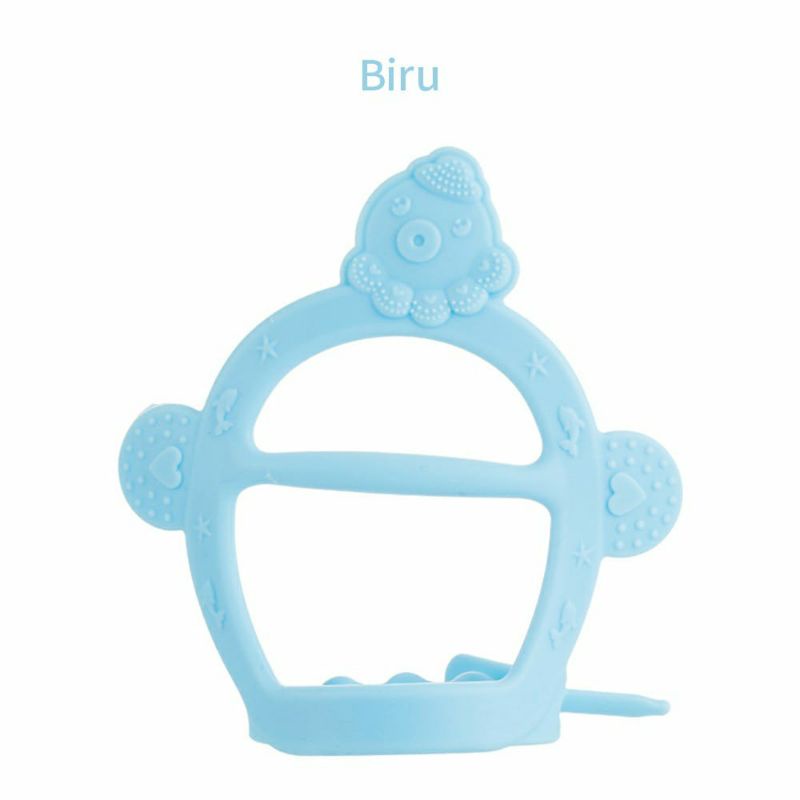 Teether Gelang Bayi full silikon/Teether Gigitan Bayi Bentuk Gelang