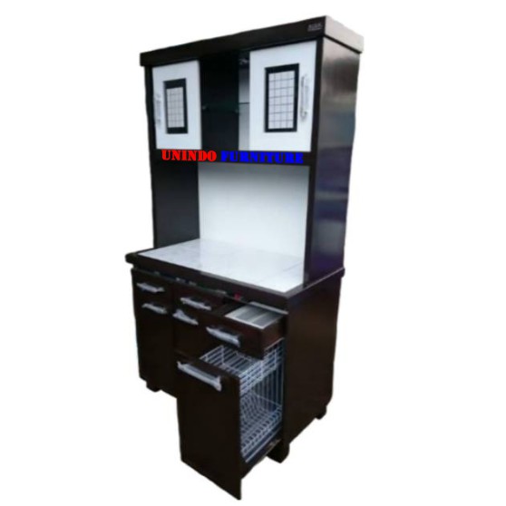 LEMARI DAPUR RAK PIRING KAYU NATUNA