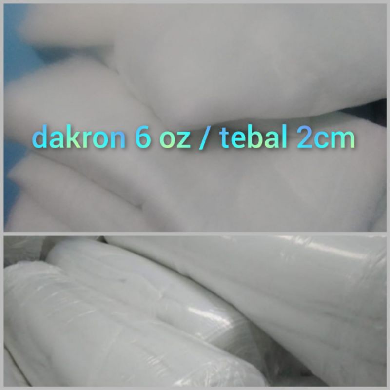 dakron lembaran tebal 2cm - dakron meteran (100x160cm)