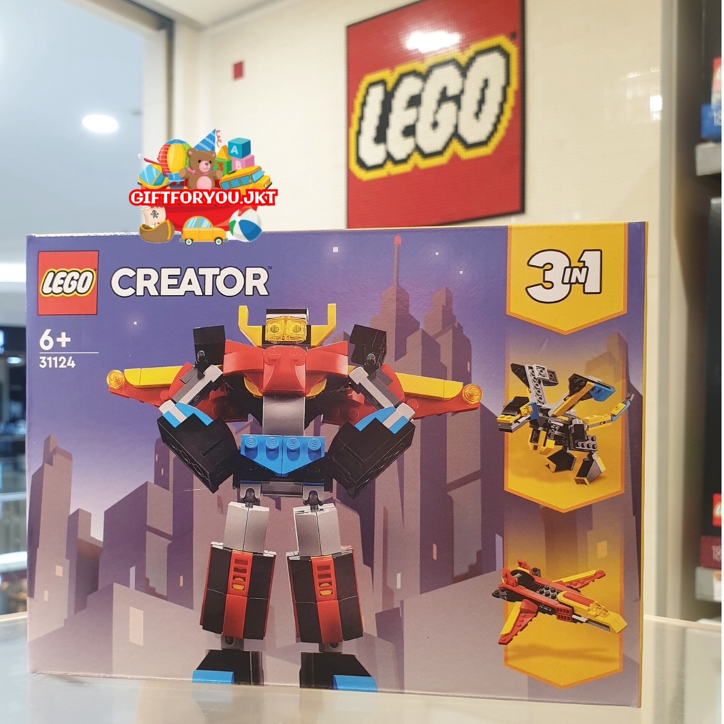 Lego Creator 31124 Super Robot 3 in 1 Original Mainan Balok Anak 6+
