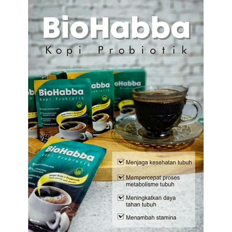 

Coffee BIOHABBA Coffee Probiotik Isi 5 Sachet