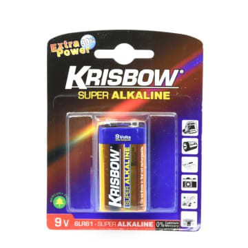 Krisbow Baterai Alkaline 9v