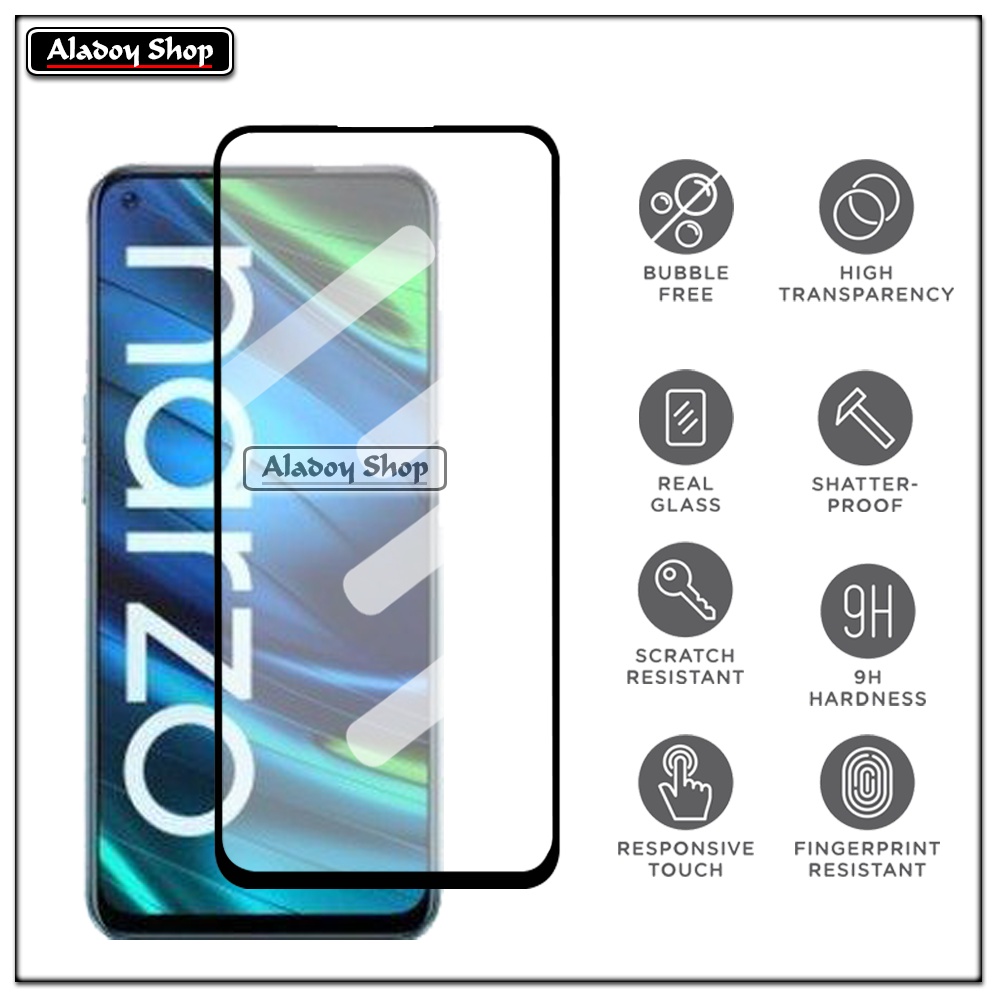 PAKET 3 IN 1 Tempered Glass Layar Realme Narzo 20 Pro Free Tempered Glass Camera dan Skin Carbon