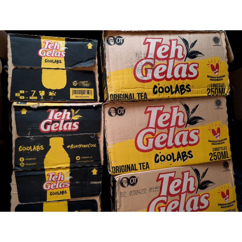 Teh gelas botol 250 ml