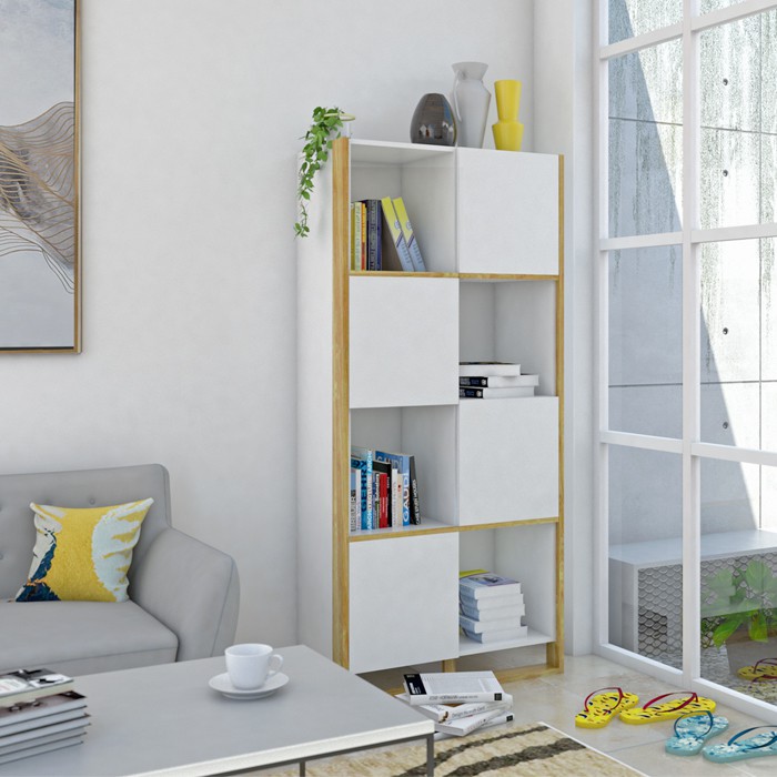 Q Furniture Rak Buku Hias Serbaguna Havana Book Case