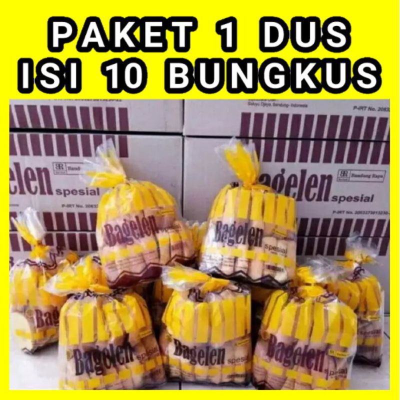 1 Dus isi 10 bungkus roti bagelen asli bandung raya